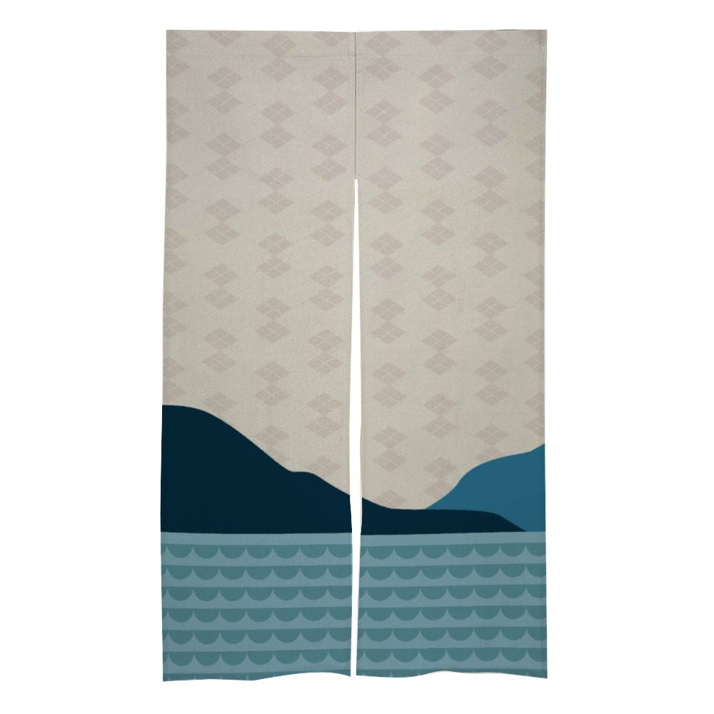 Japanese Noren, Japanese Door Curtain, Japanese Pattern Hemp Curtain, Door Curtain
