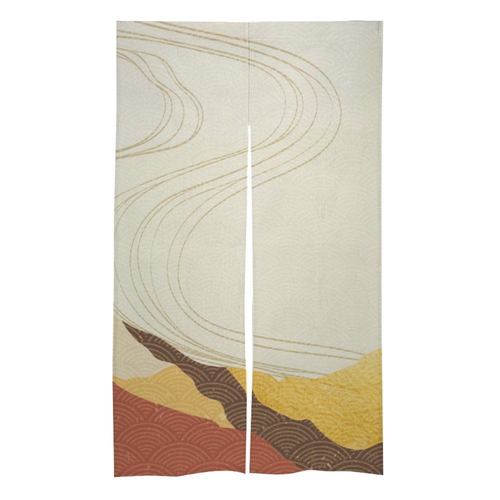 Japanese Noren, Japanese Door Curtain, Japanese Pattern Hemp Curtain, Door Curtain