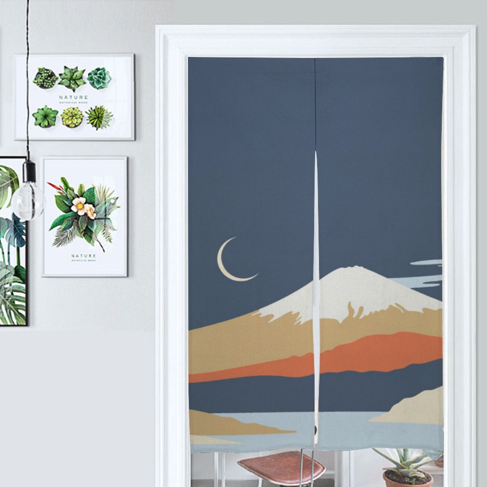 Japanese Noren, Japanese Door Curtain, Japanese Pattern Hemp Curtain, Door Curtain