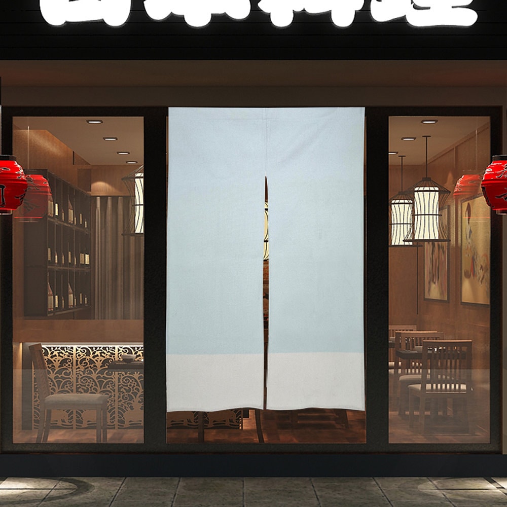 Japanese Noren, Japanese Door Curtain, Dual Color Curtain, Room Divider, Blue Curtain, Noren Curtain, Room Divider