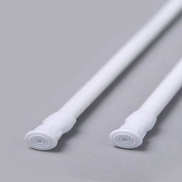2pc Tension Extendable Curtain Rod, Adjustable Curtain Rod, No Drilling Door curtain Rods, 19~35inch(50-90cm), for Closet Cupboard Noren