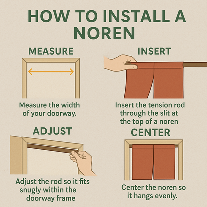 Japanese Noren Curtain, Bird Garden Doorway Curtain, Perfect for Hallway, Entryway Curtain,  Room Dividers, Closet Cover, Wall Hanging Decor