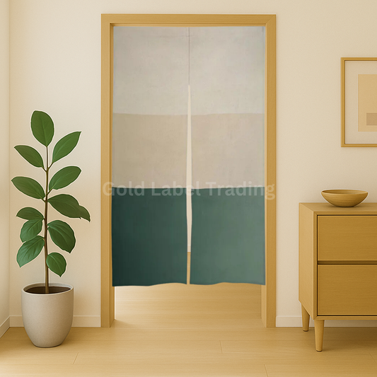 Japanese Noren Curtain, Three-Tone Natural Tone Doorway Curtain, Perfect for Hallway, Entryway Curtain,  Room Dividers, Closet Cover, Wall Hanging Decor