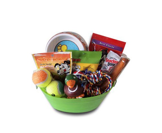 Dog Gift, Dog Gift Basket Treats Crewing Toy Set