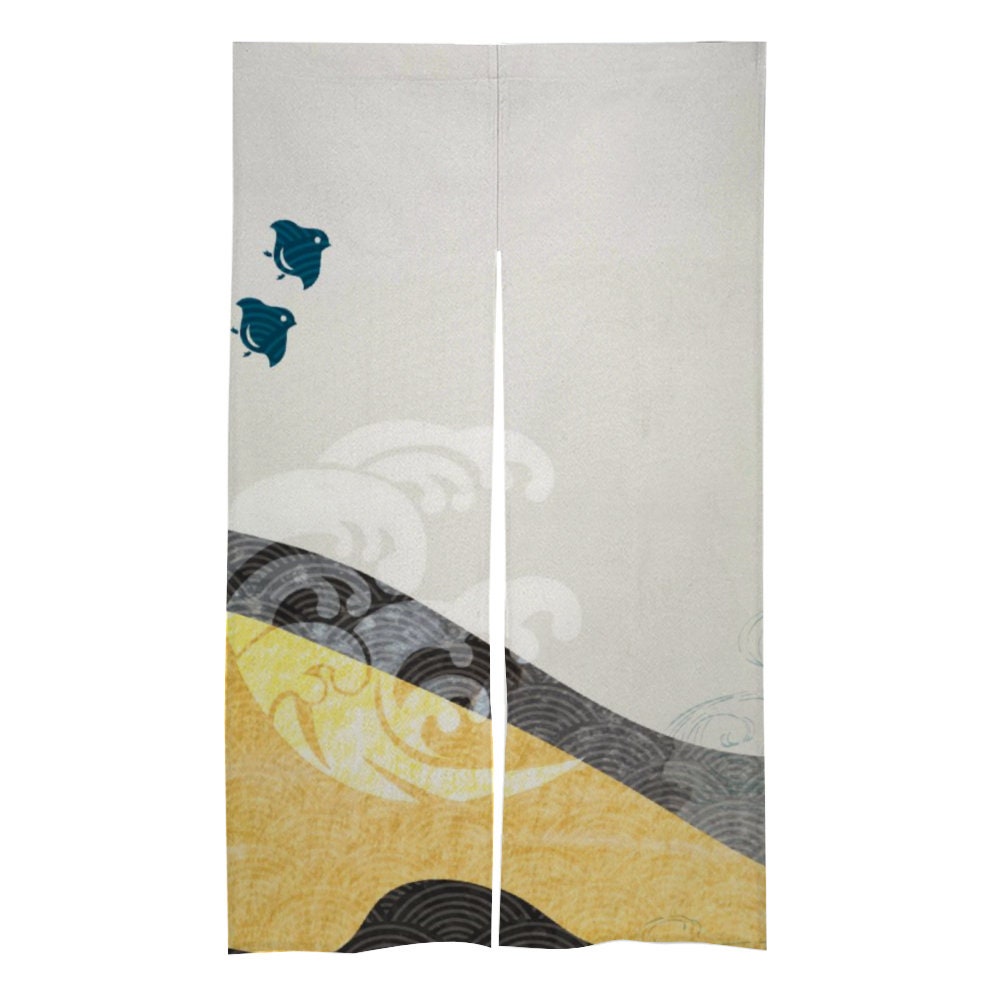 Japanese Noren, Japanese Door Curtain, Japanese Pattern Hemp Curtain, Japanese Door Curtain