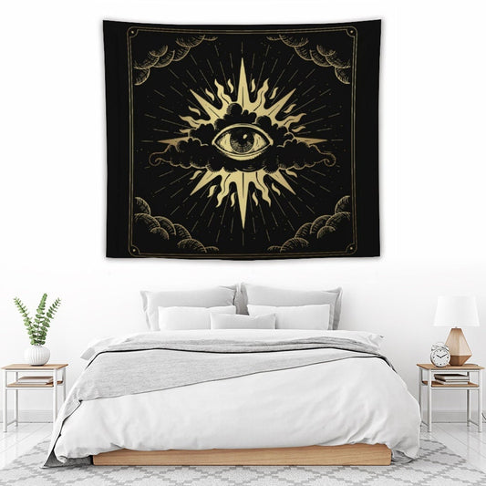 The eye of providence Tapestry, Tarot Wall Hanging Tapestry, Tapestry Backdrop, The eye Tapestry Wall Hanging, Include wall hanging kits