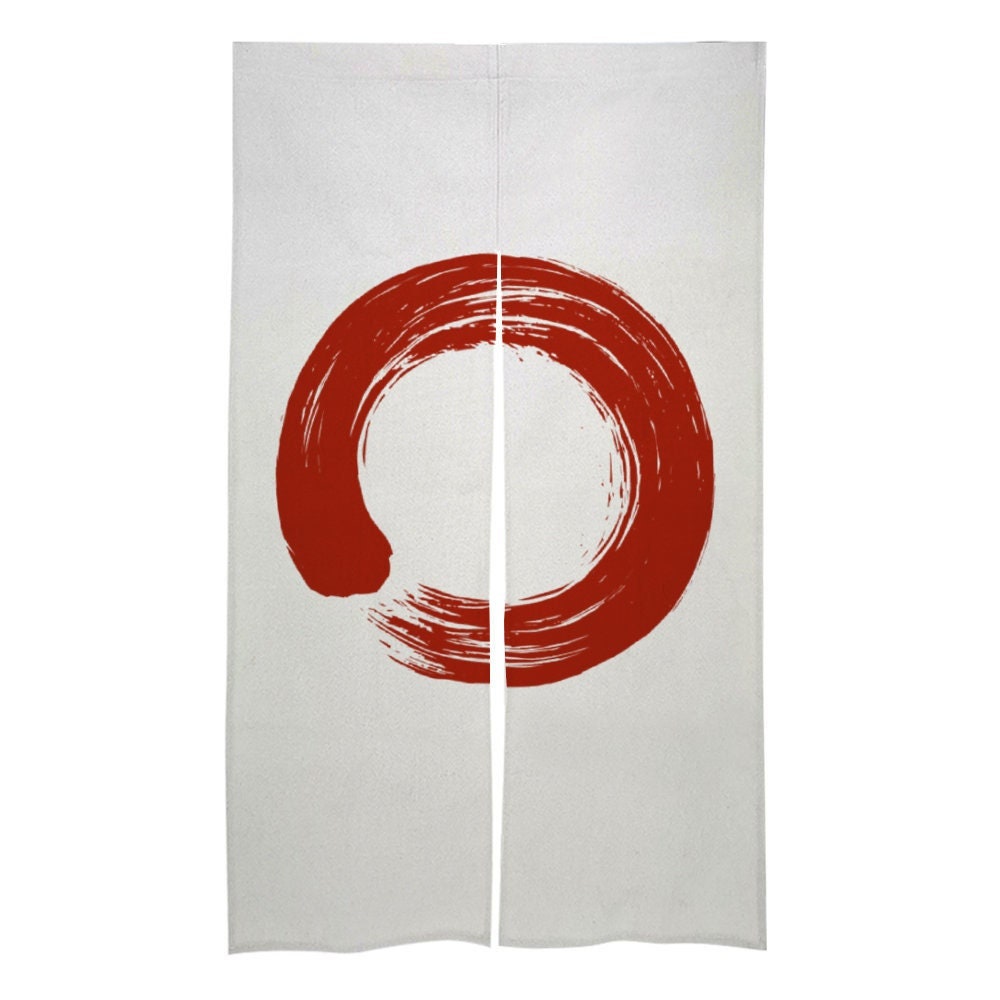 Japanese Noren, Kyoto Enso Door Curtain, Door Curtain, Japanese Pattern Hemp Curtain, Japanese lucky curtain, Door Curtain, Room Divider