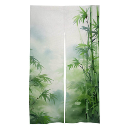 Japanese Bamboo Forest Noren, Home D??cor Curtain, Curtain for Home Decoration, Perfect for Doorway, Wall Hanging Decoration, Room Dividers