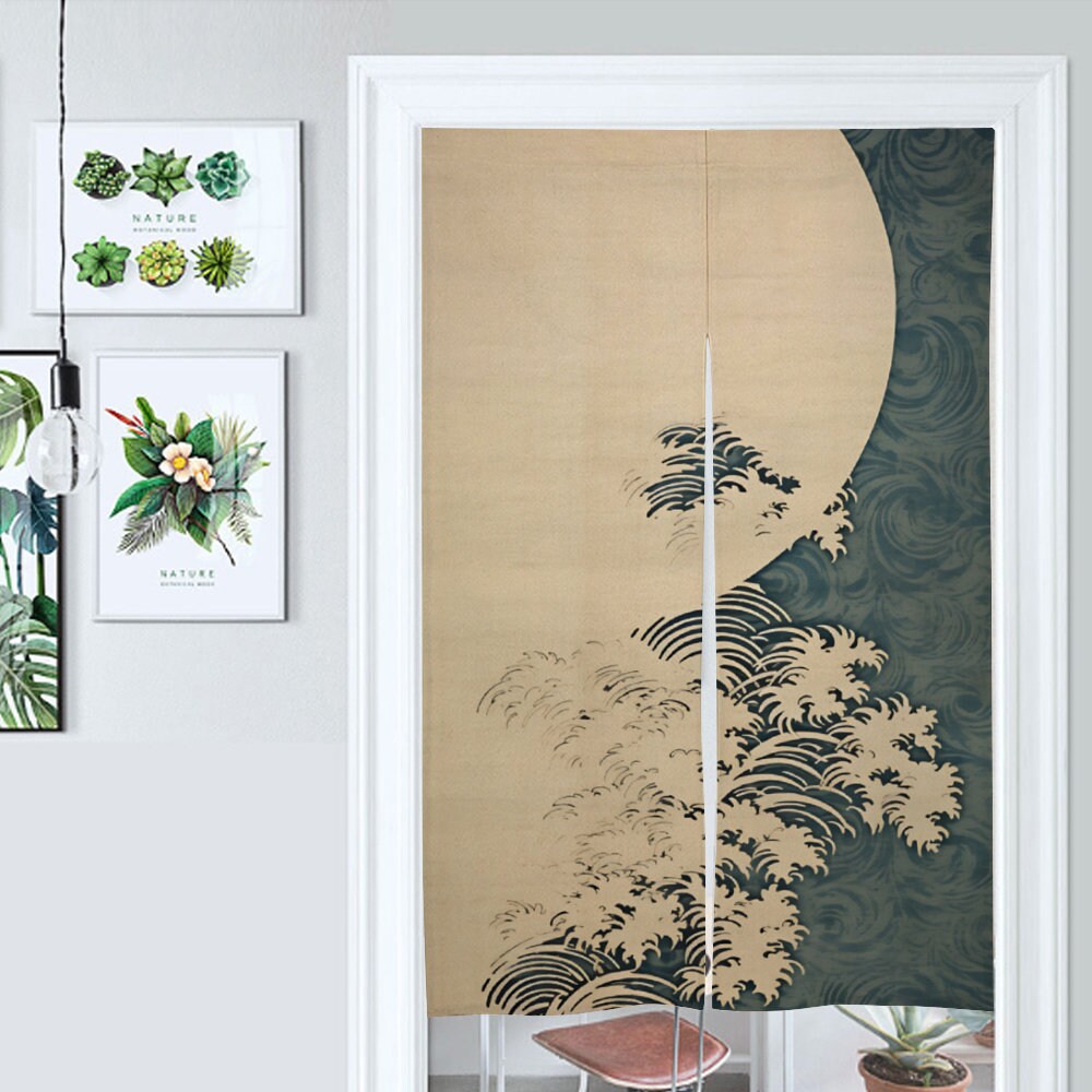 Japanese Vintage Noren, Traditional Patterns, and Wave Curtains - Elevate Your Space with Distinctive Room Dividers