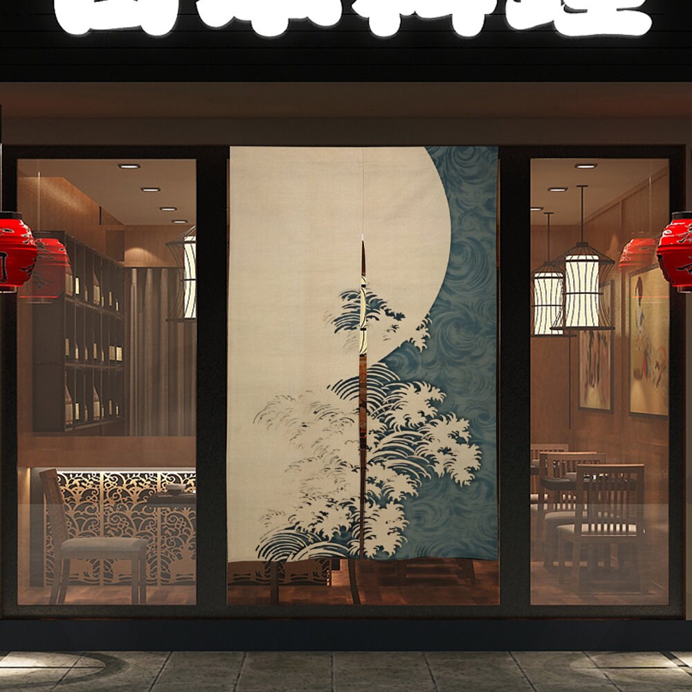 Japanese Vintage Noren, Traditional Patterns, and Wave Curtains - Elevate Your Space with Distinctive Room Dividers