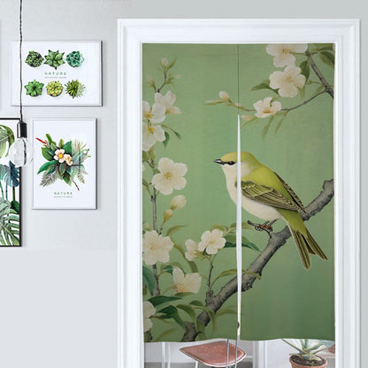 Japanese Bird Noren, Japanese Noren, Japanese Bird Door Curtain - Japanese Traditional Room Divider for Home Decor - Perfect for Doorway