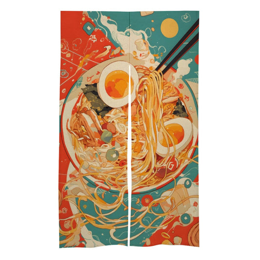 Japanese Noren Door Curtain,  Japanese Ramen Art Noren, Kitchen Door Decoration, Doorway Curtain, Room Divider, Kitchen doorway Curtain