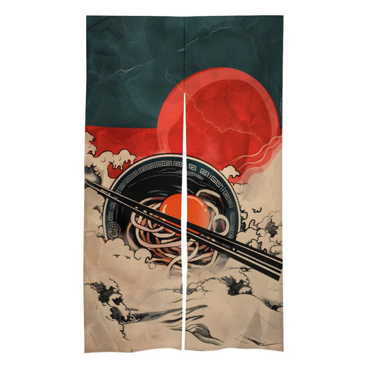 Japanese Noren Door Curtain,  Retro Japanese Ramen Noren, Kitchen Door Decoration, Doorway Curtain, Room Divider, Kitchen doorway Curtain