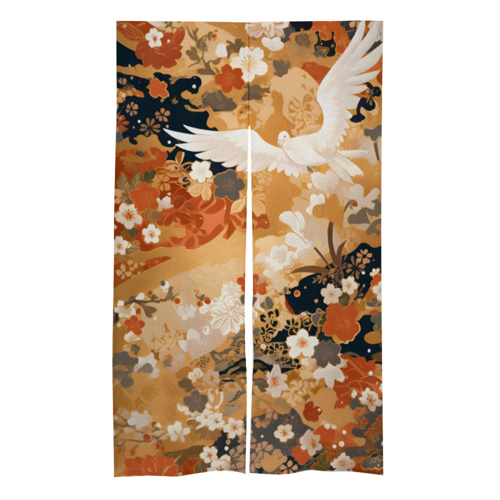 Japanese Noren, Japanese Doorway Curtain, Japanese Traditional Elements Noren Curtain, Pigeon Door Curtain, Doorway Curtain, Room Divider